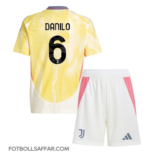 Juventus Danilo Luiz #6 Bortadräkt Barn 2024-25 Kortärmad (+ Korta byxor)